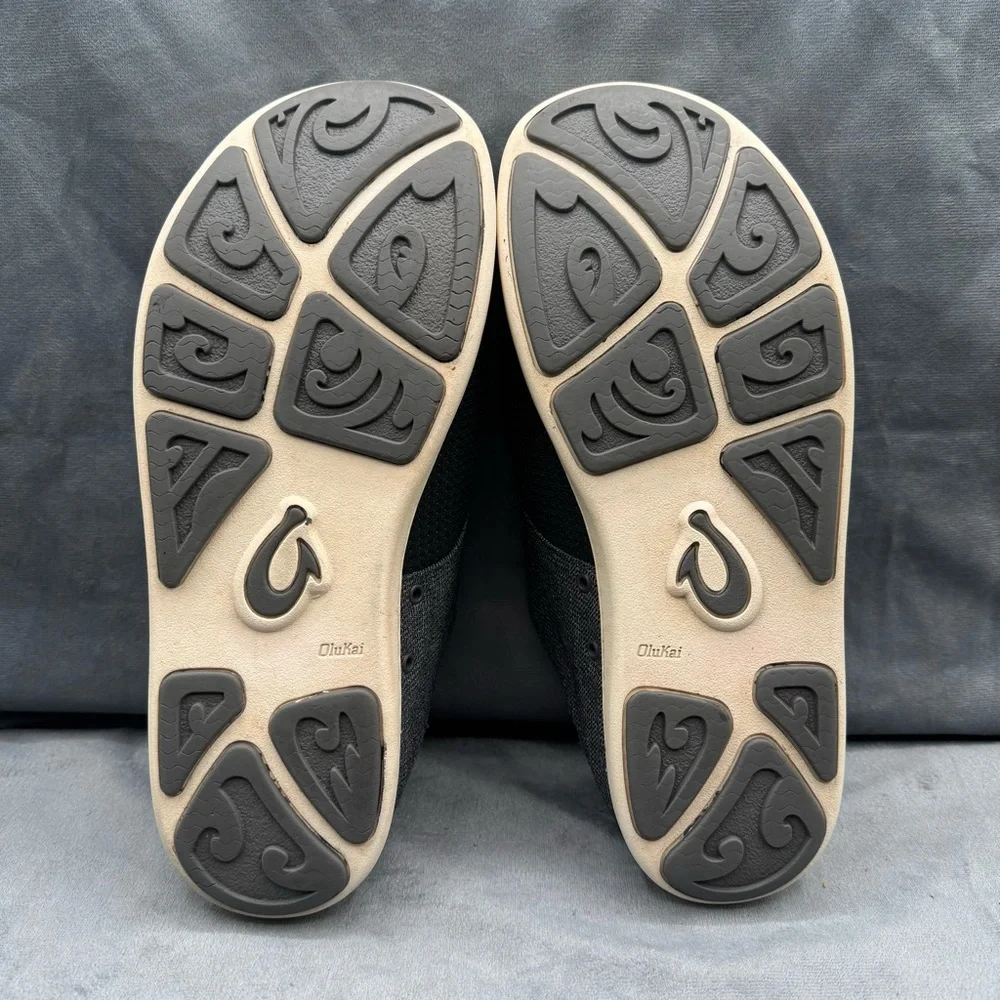 OluKai Nohea Moku Men’s‎ Size 9 Blue Gray No-Tie Boat Shoes Sneakers - Picture 12 of 14